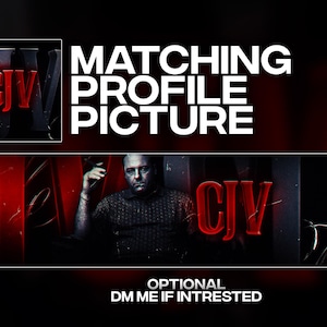 Custom Banner and Profile Picture For YouTube, Twitch and More | Gaming Design | Logo | Twitter | Discord | Kick Header