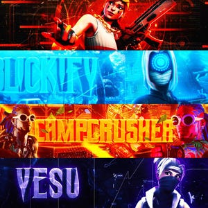 Custom 3D YouTube Banner and Logo | Stream Overlay | Twitter | Twitch Banner| Discord | Profile Picture