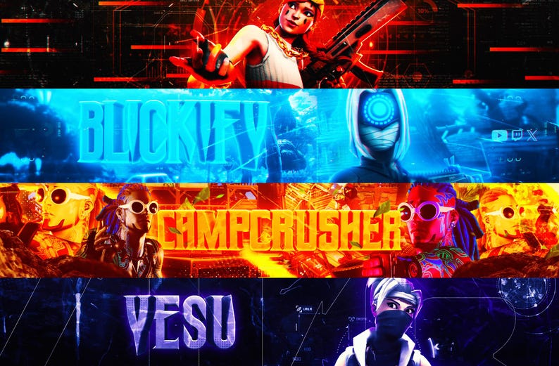 Custom 3D YouTube Banner and Logo | Stream Overlay | Twitter | Twitch Banner| Discord | Profile Picture