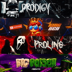 I'll Design a 3D Banner and Logo | Custom Banner | Banner Design | Twitter Banner | Youtube Banner | Discord Banner | Twitch Banner