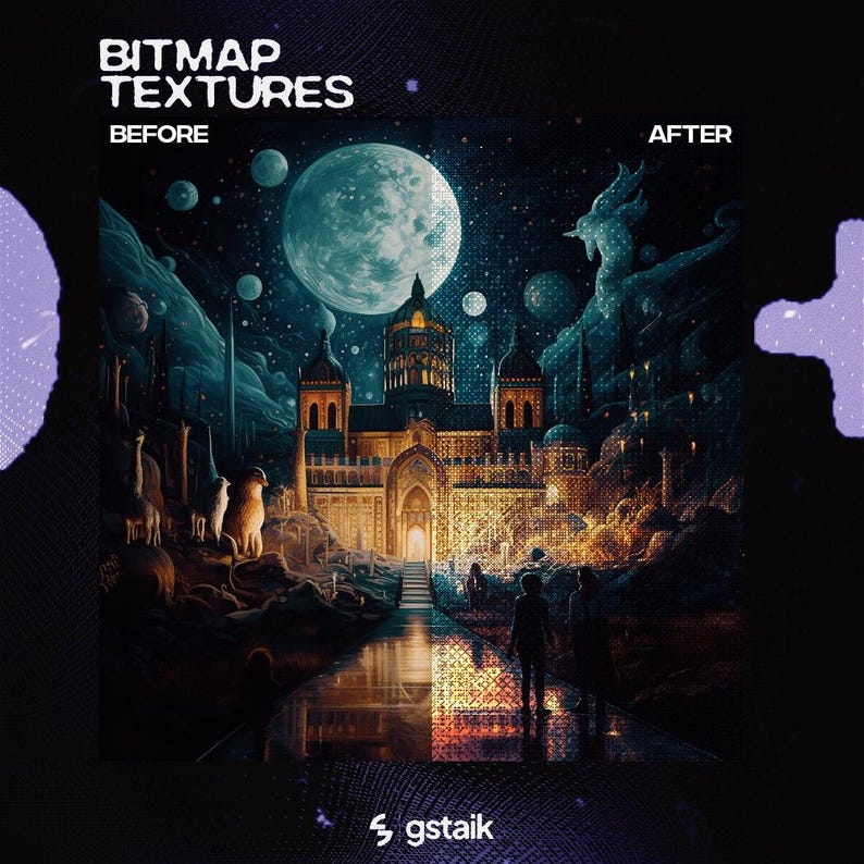 80+ Bitmap Texture Pack | Textures Bundle | Texture Art | Posters and ...