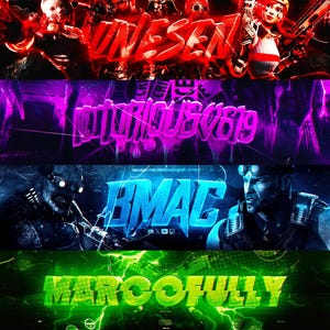 Custom 3D Twitch Banner | Gaming Design | Anime | Twitter | YouTube Banner | Discord | Stream Overlay
