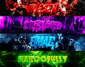 Benutzerdefinierte 3D Twitch Banner | Spieldesign | Anime | Zwitschern | YouTube Banner | Zwietracht | Stream-Overlay