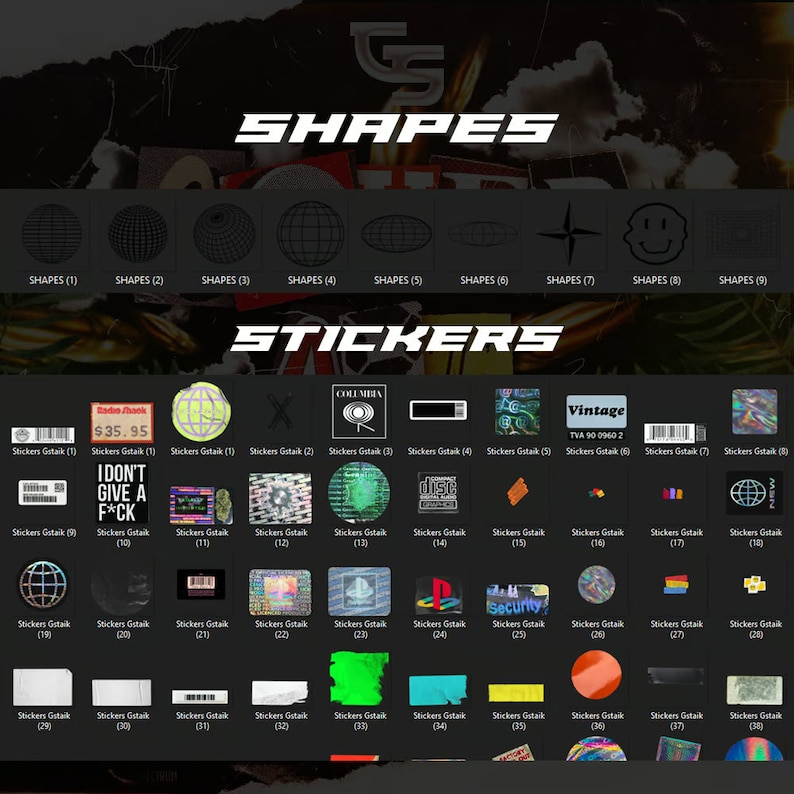 Cover Art Graphics Pack | 1000+ Assets | Song Cover Template | Canva | Photoshop | Song Cover Elements | Fonts | Design