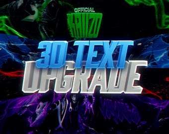 3D-Text-Upgrade | GstaikDesigns, Individuelles Logo & Banner