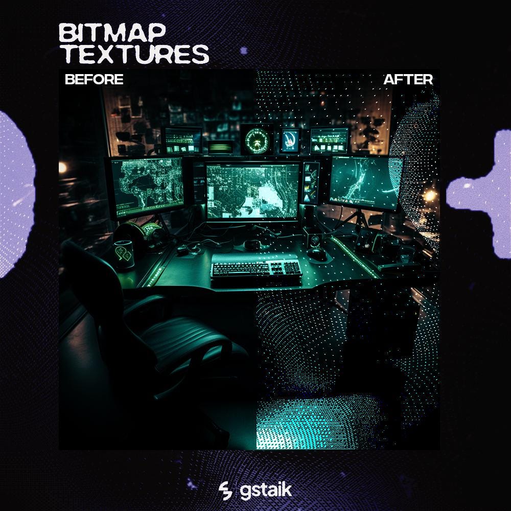 Bitmap Themes 80+ Bitmap Texture Overlays | Distressed Rough Textures | Grunge ...