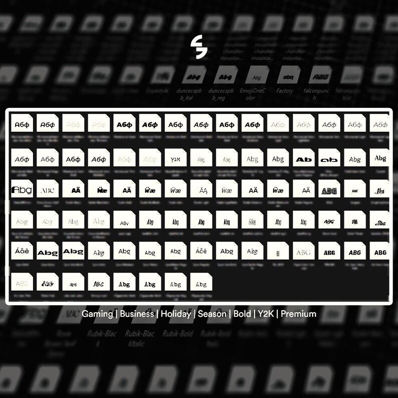 200+ Fonts Mega Bundle | Commercial Use Font Pack | Procreate ...