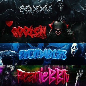 Custom 3D YouTube Banner and Logo | Stream Overlay | Twitter | Twitch Banner| Discord | Profile Picture