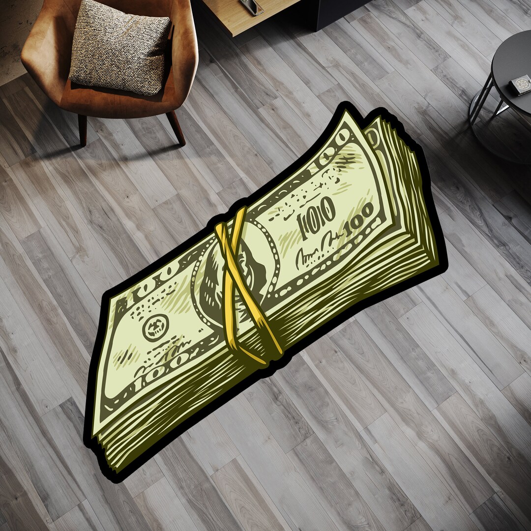 Money Rug: Modern Dollar Bill Area Rug, Home Decor - Etsy