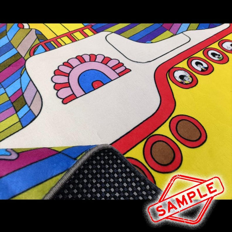 Tappeto moderno, tappeto artistico, tappeto colorato, tappeto con simpatici animali, tappeto pop art, tappeto graffiti, tappeto popolare, decorazione per la casa, tappeto per soggiorno immagine 8