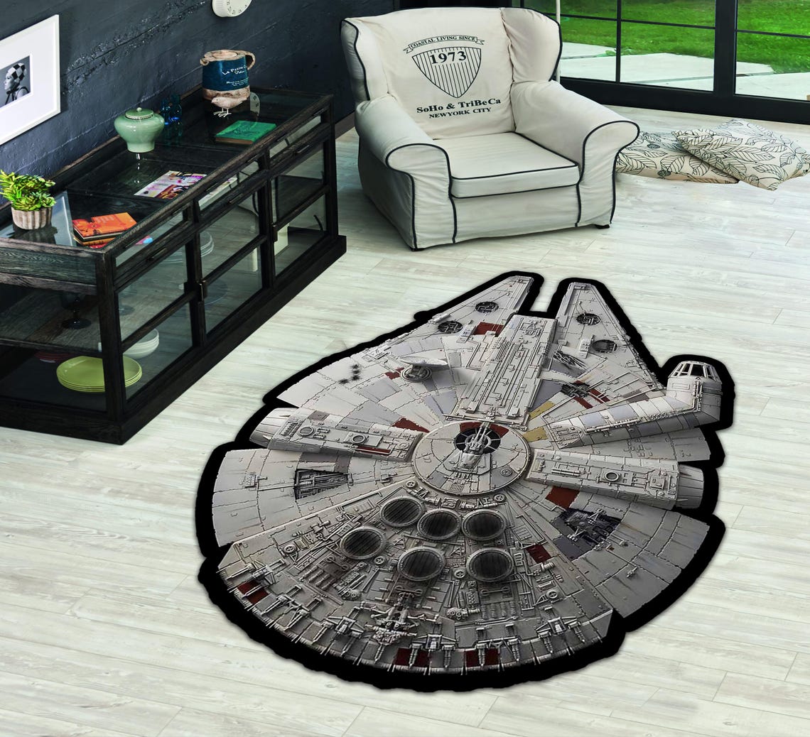 Starwars,millenium Falcon,starwars Ship Rug,movie Rug,fantastic Rug,home Decor Rug,modern Rug