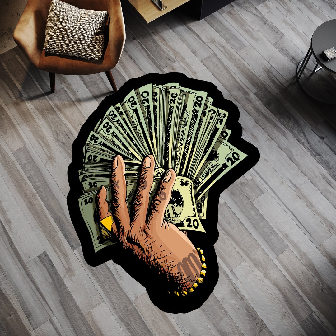 Money Rug, Dollar Bill Area Rug, Modern Home Decor - Etsy