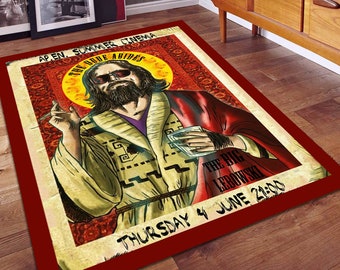 Lebowski Rug, Movie Rug, Dude Rug, Living Room Rug, Popular Rug, Modern Rug, Minimalist Rug, Young Room Decor, Bedroom Rug, Gift for him