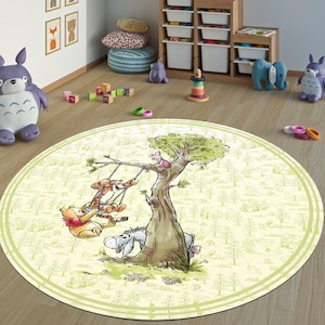 Winnie Teppich,Rund,Teppich,Kinderzimmer Teppich,Babyzimmer Teppich,Benutzerdefinierte Teppich,Kinderzimmer Teppich,Kinderzimmer Teppich,Kinderzimmer Teppich,Kinderzimmer Teppich,