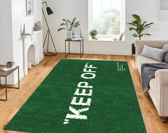 Keep Off,Keep Off Rug, Non Slip Rug, Home Decoration Rug, Living Room Rug,Gift For Him,Area Rug, Rug,Personalized Gift,Themed Rug,Fan Carpet