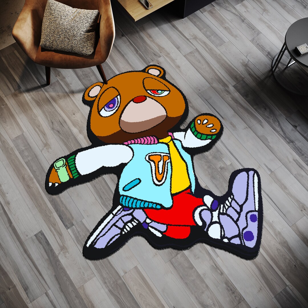 Kanye West, Bear Rug, Graduation Bear Rug,music Inspired Album CD Rug ...
