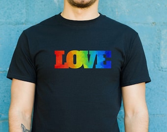 Rainbow Love Pride Shirt: LGBTQ Unisex Tee