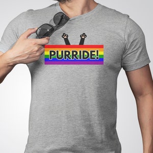 Purride!, Cat Pride, Cats, Pride Shirt, Pride Tee, LGBTQ Shirt, Lesbian shirt, Gay shirt, Rainbow shirt, LGBT Pride Gift