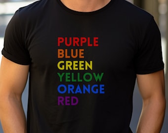 Rainbow Pride Shirt: LGBTQ Colors Tee