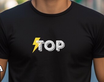 Power Top Pride Shirt: LGBTQ Rainbow Tee