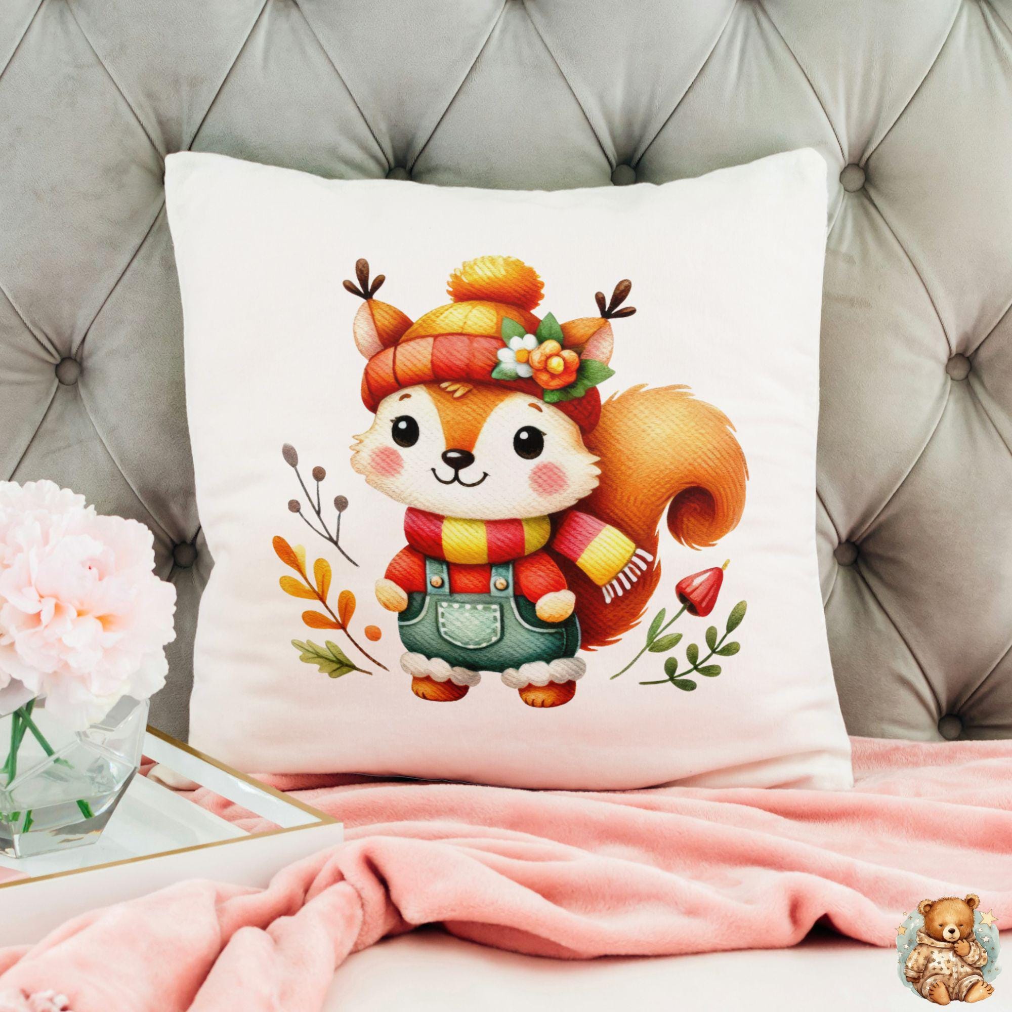 Autumn Animals Watercolor Clipart Set, Fall Forest Creatures, Woodland ...