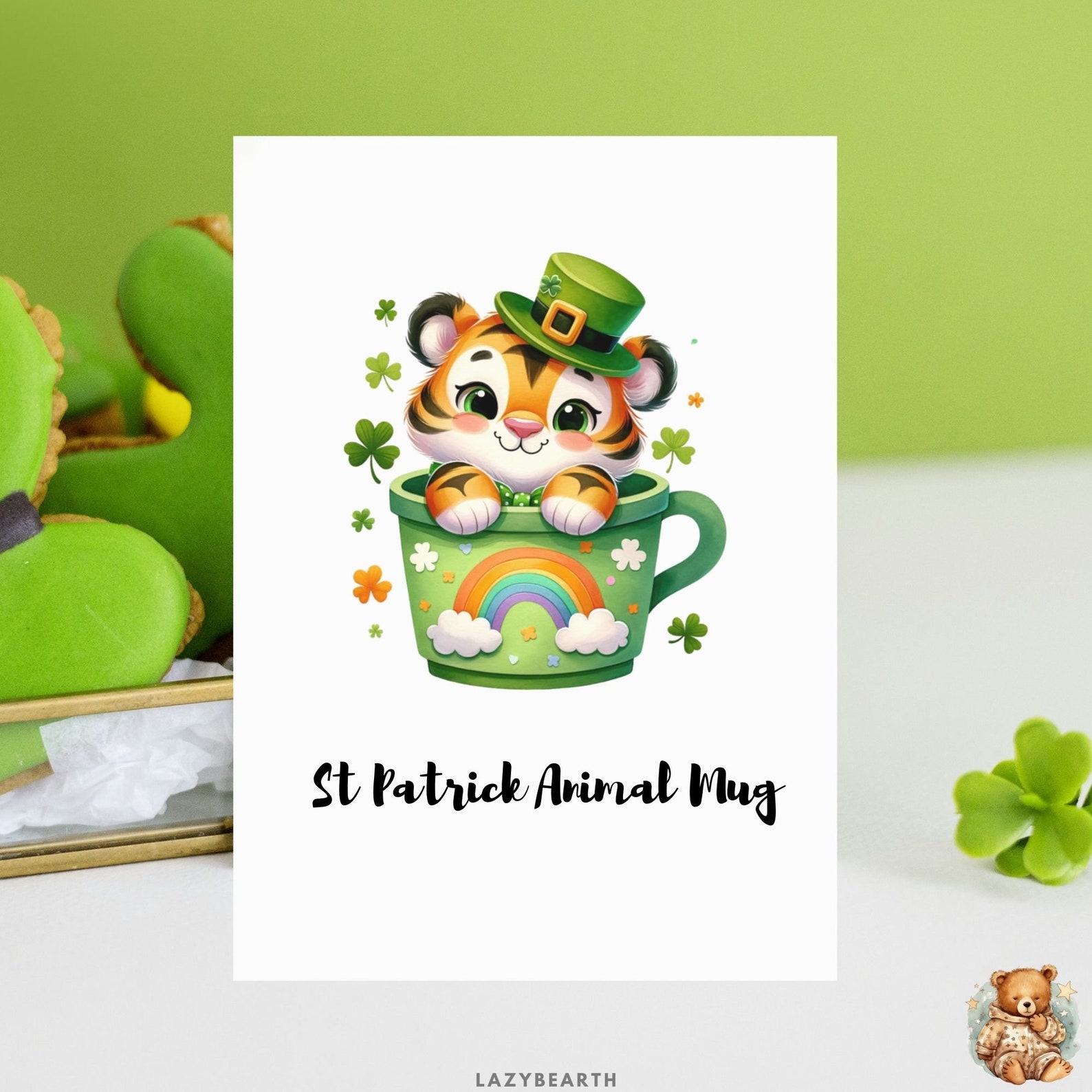 St Patrick Animal Mug, 24 Cute St Patrick Animal PNG Clipart, Cute ...