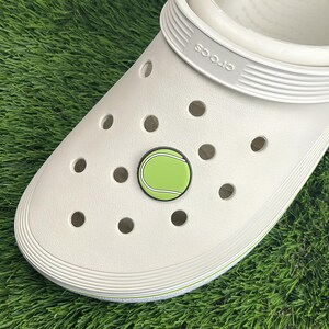 Tennis Croc Charm Popular Croc Charm Tennis Ball Croccharm Sport Clogs Charms Wimbledon Shoe Charm Gift for Racket Lover Tennis Croc Gift Etsy UK