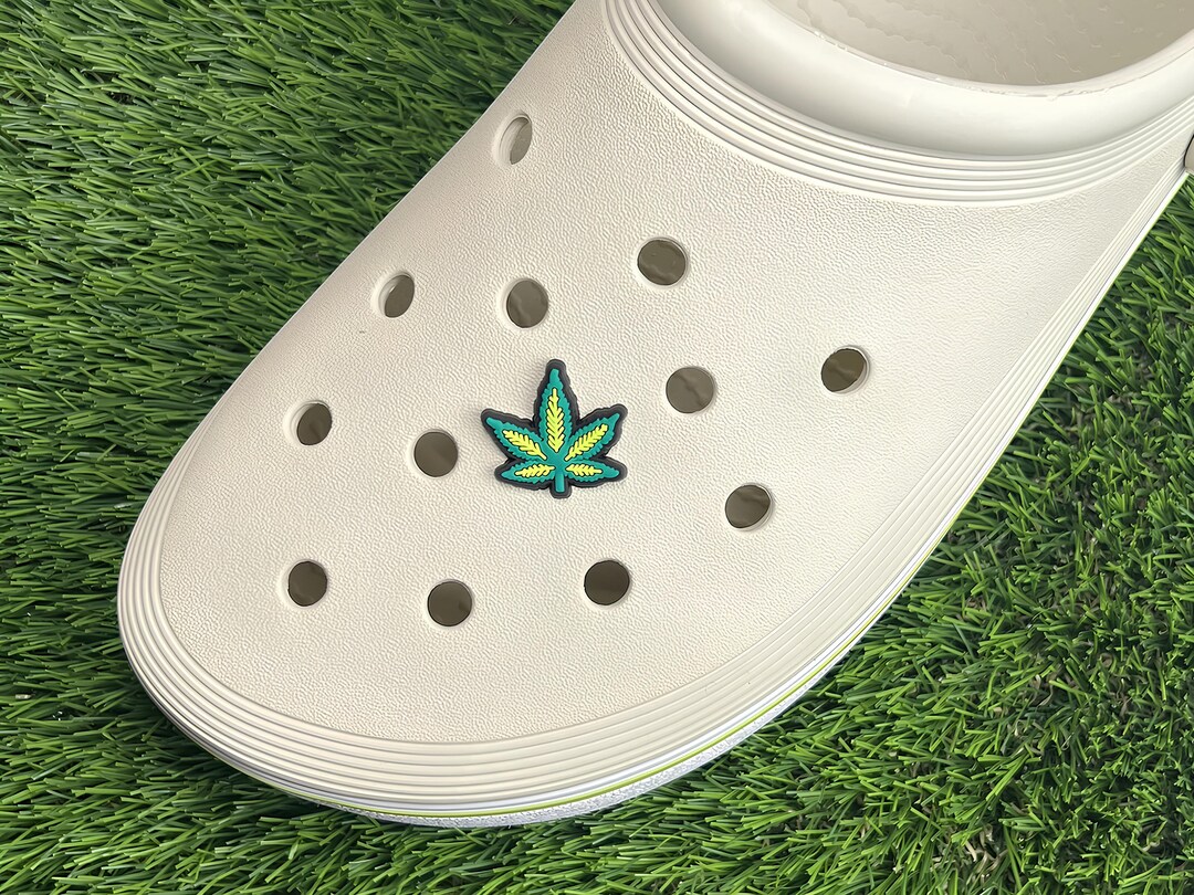 Croc Charm Pin Badge Charms Marijuana Charm Grass Gift Charm Etsy Canada