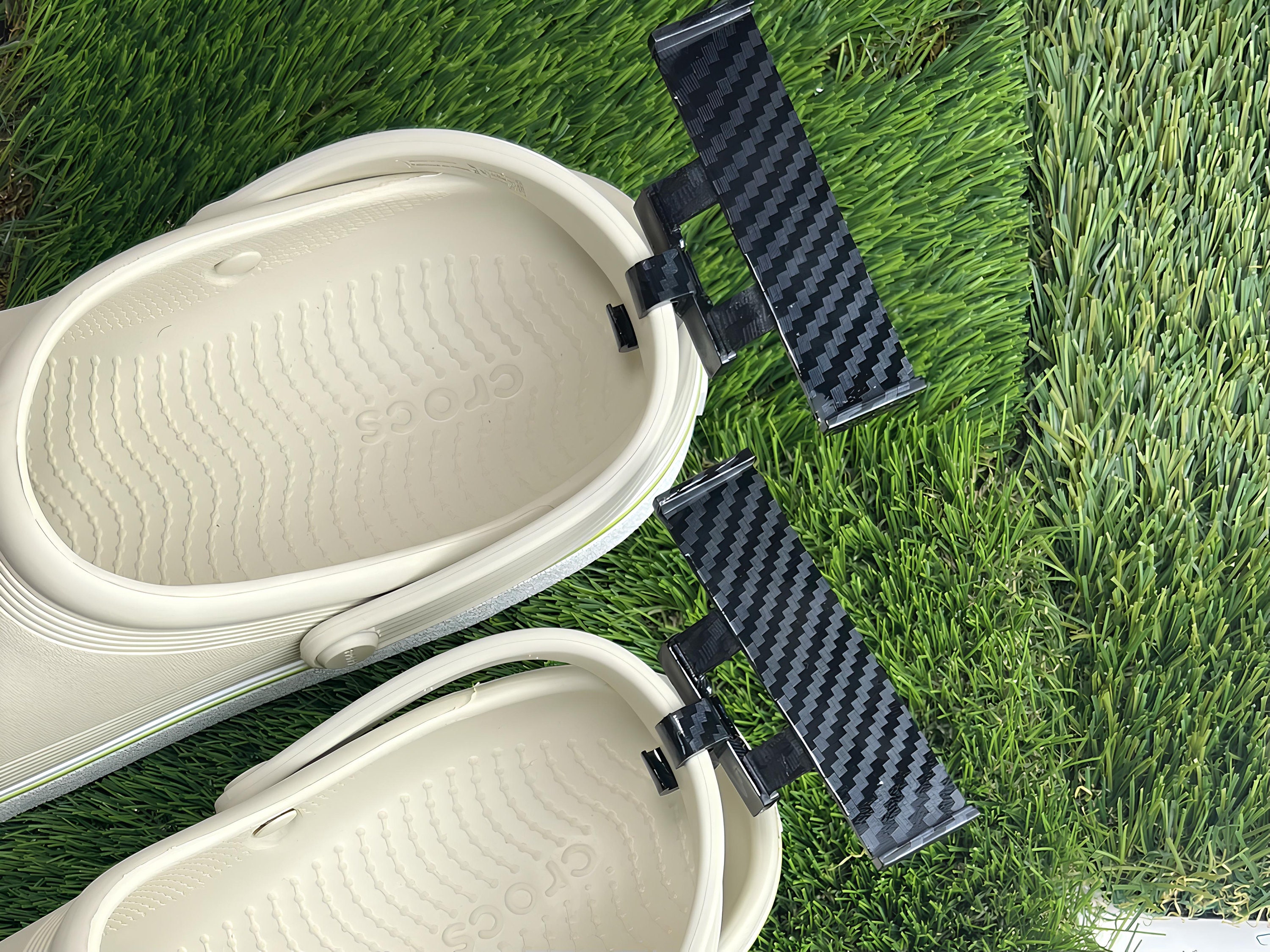 Carbon Fiber Croc Spoiler Wing Set of 2 Crocs Wings Carbon Finish Crocs