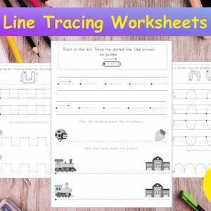 Worksheets, Preschool worksheets, kindergarten worksheets, tracing worksheets