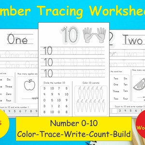 Preschool Numbers Tracing Worksheet, Numbers, Number worksheets, Preschool activities, Preschool Math, kindergarten worksheets,