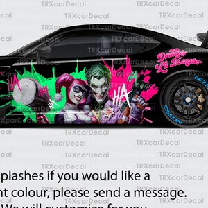 Joker, daddys lil monster, Ha ha ha, Custom Partial Wrap, Wrap Sticker, Vinyl Decal Graphic, Custom vehicle wrap design,