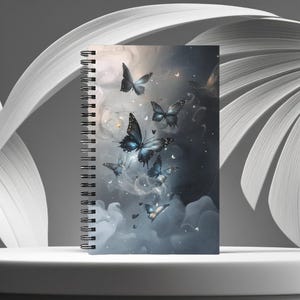 Notepad with butterfly, A5, scrapbook, scrapbook, diary, notebook, gift, bullet journal, dream diary