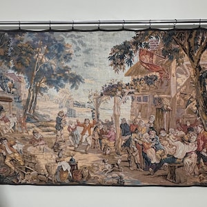 Antique Tapestry Wall hanging -French Tapestry - Jacquard Woven Wall Hanging  Wall DecorGift for Her 180 x 130 Cm Same As Picture