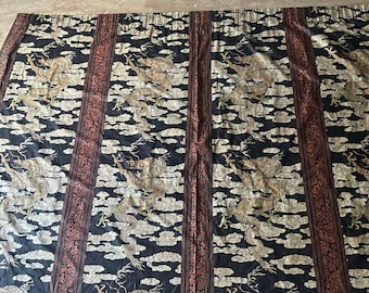 Antique Retro Chinese Dragons  Fabric Wall Curtains Home Decor Same As Picture