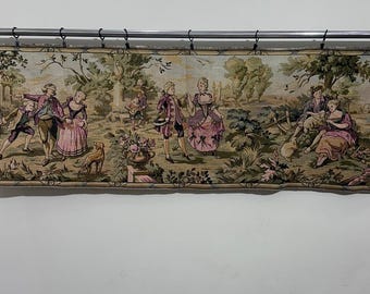 Tapisserie de lutin d'Aubusson dansant sur la fête Art mural - Décoration murale suspendue - Tenture murale tissée 140 x 50 cm
