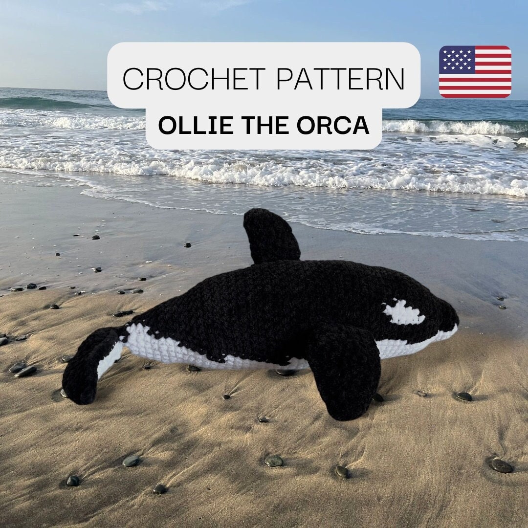 Ollie the Orca PDF Pattern / Orca Crochet Pattern / Crochet Orca ...