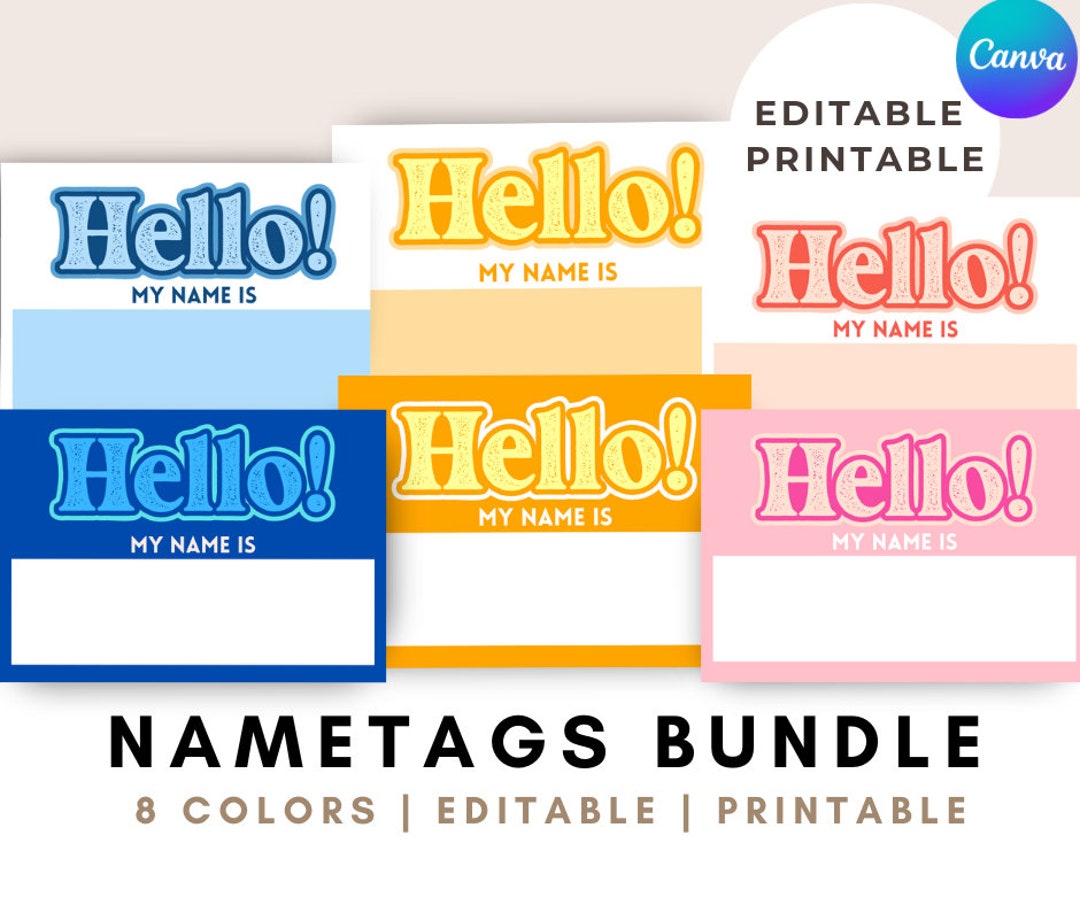 First Day of School Name Tags. Back to School Name Tags. Etsy