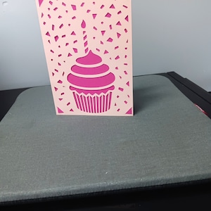 Cupcake Celebration-wenskaart - Tulp en Party Pink - 4,75" x 6,6