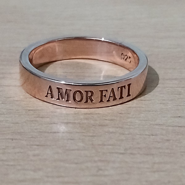 Bague Fati Amor Bague en argent sterling 925 Love Of Fate Bijoux Bagues femmes Bagues hommes Bijoux Amor Bague de fiançailles Bague personnalisée pour elle