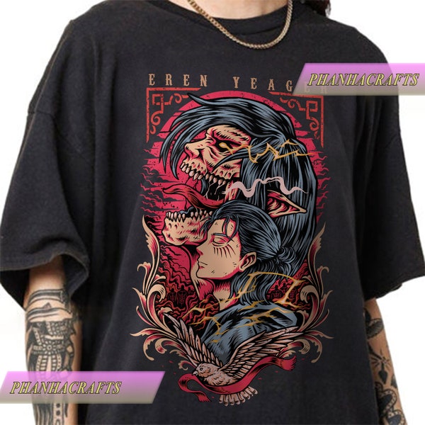Eren Yeager Shirt,Eren Yeager Tshirt,Anime Shirt,Attack on Titan Shirt,Attack Titan Shirt,Anime Manga Shirt,Anime Lovers Shirt,Anime Tee,Aot