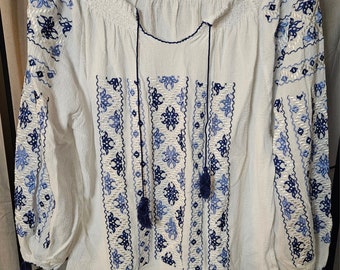 Romanian Embroidered Blouse