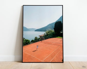 Impression d&#39;art mural Italie lac de Côme, Art imprimable Villa Monastero Varenna, impression d&#39;art mural italien photo lac de Côme, impressions d&#39;été euro