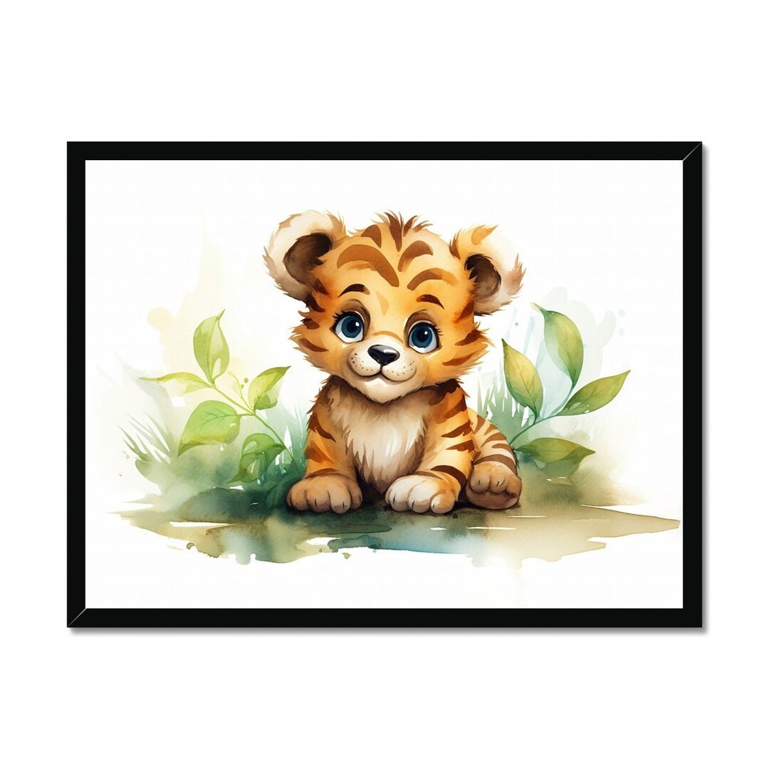 Jungle Baby Animals Tiger Poster Print by Doingly Wall Décor. - Etsy