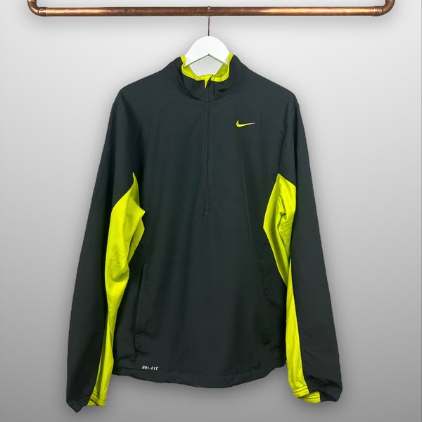 Nike Dri -Fit Windbreaker | Second-Hand | Schwarz/Neon | L