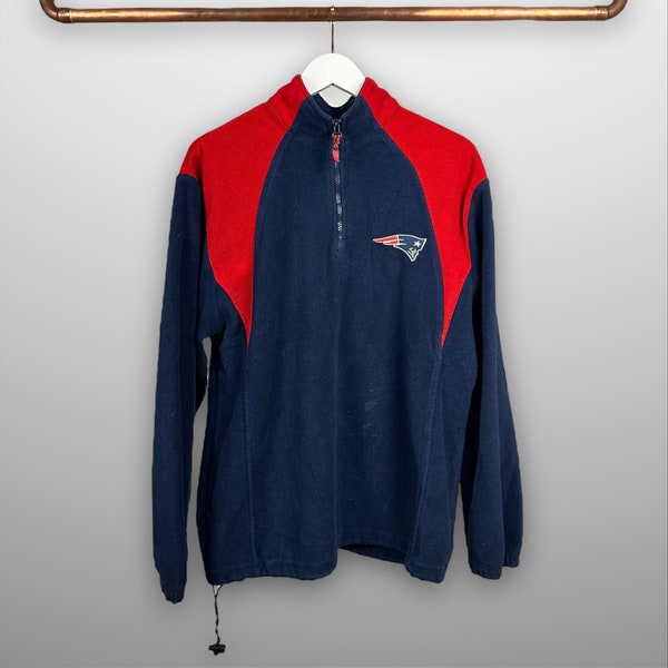 NFL NE Patriots Fleece Jacke | Vintage | Blau | S