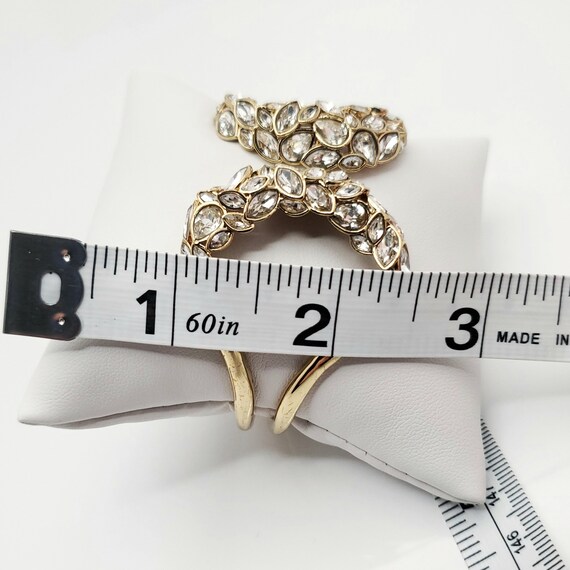 Vintage Alexis Bittar Hinged Cuff Bracelet, Gold … - image 9