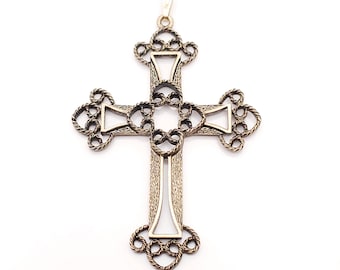 1973 Sarah Coventry Limited Edition Victorian Cross, Large Vintage