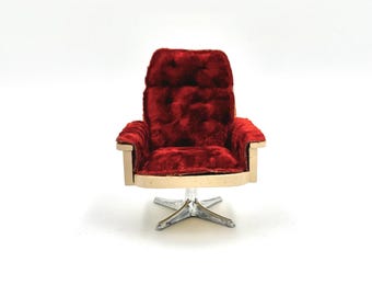 Lundby velvet swivel chair- Dollhouse item