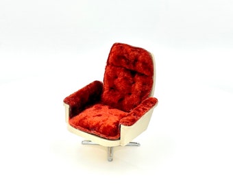 Lundby velvet swivel chair- Dollhouse item